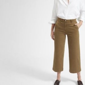 Everlane Wide Leg Cropped Pant sz 0